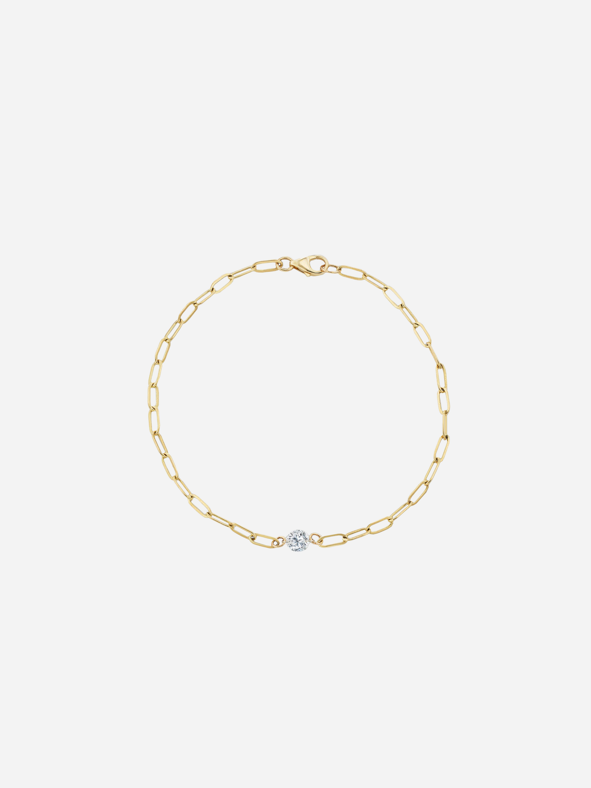 Airset Diamond Paperclip Bracelet