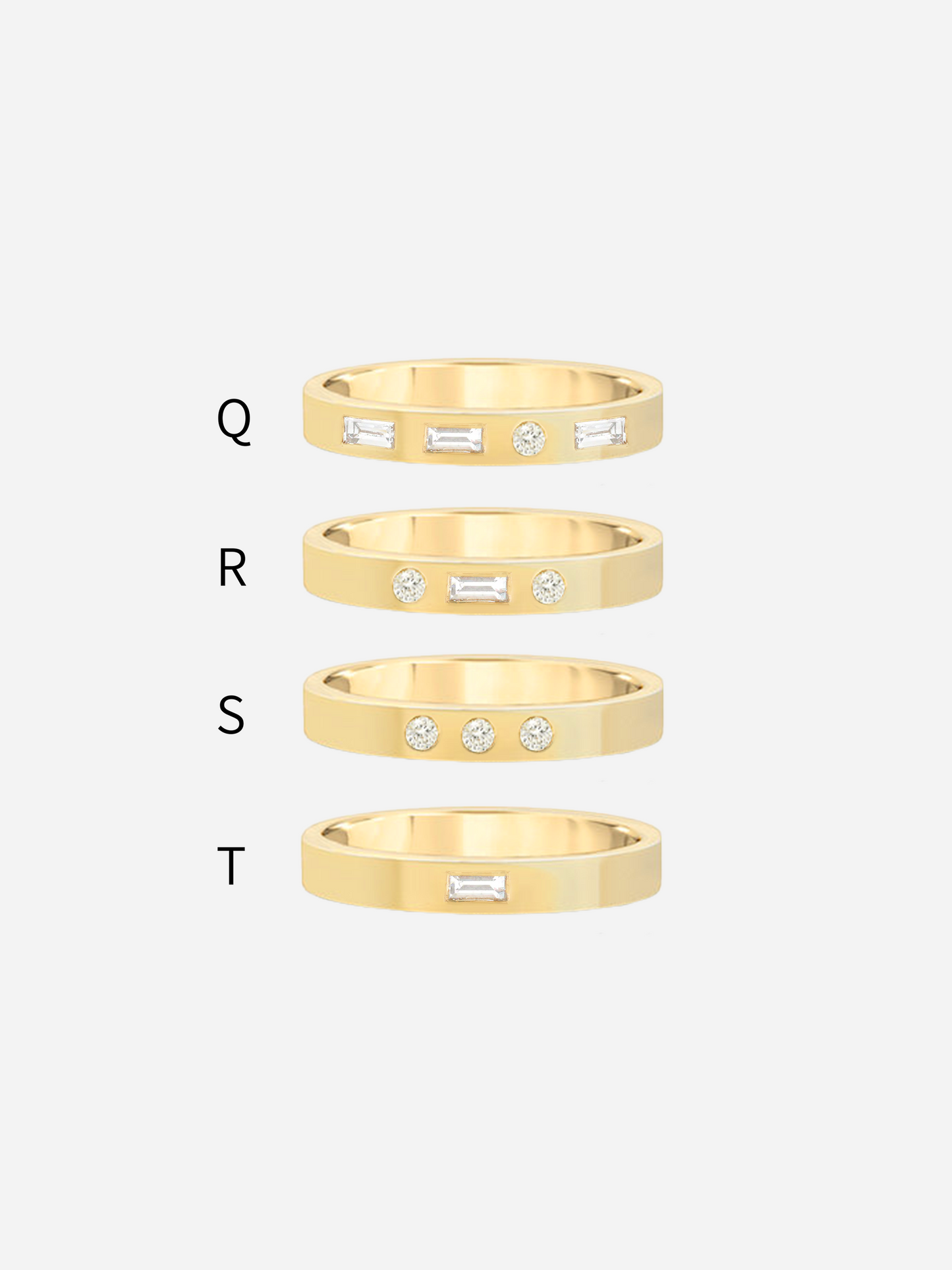 Morse Code Single Letter Ring