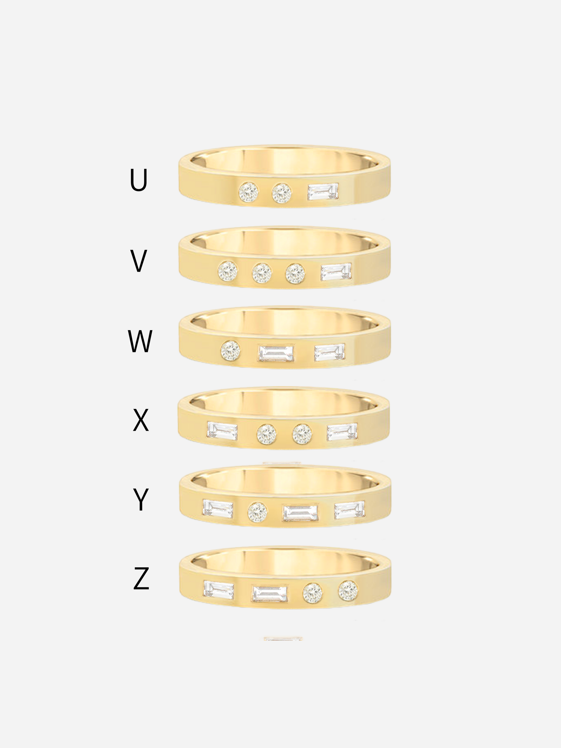 Morse Code Single Letter Ring