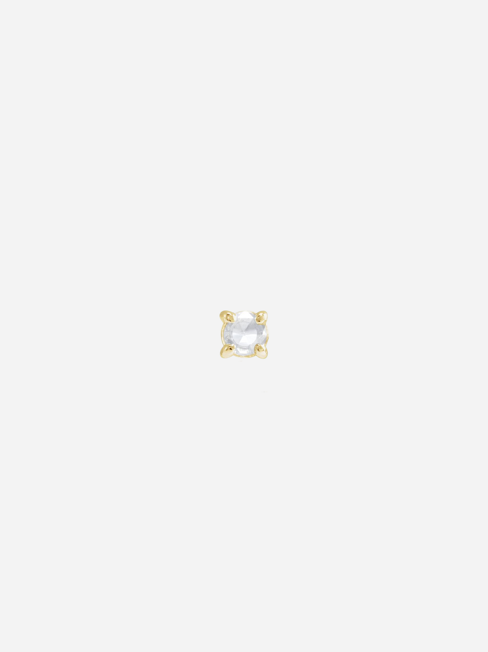 Medium Rose Cut Diamond | Flat Back