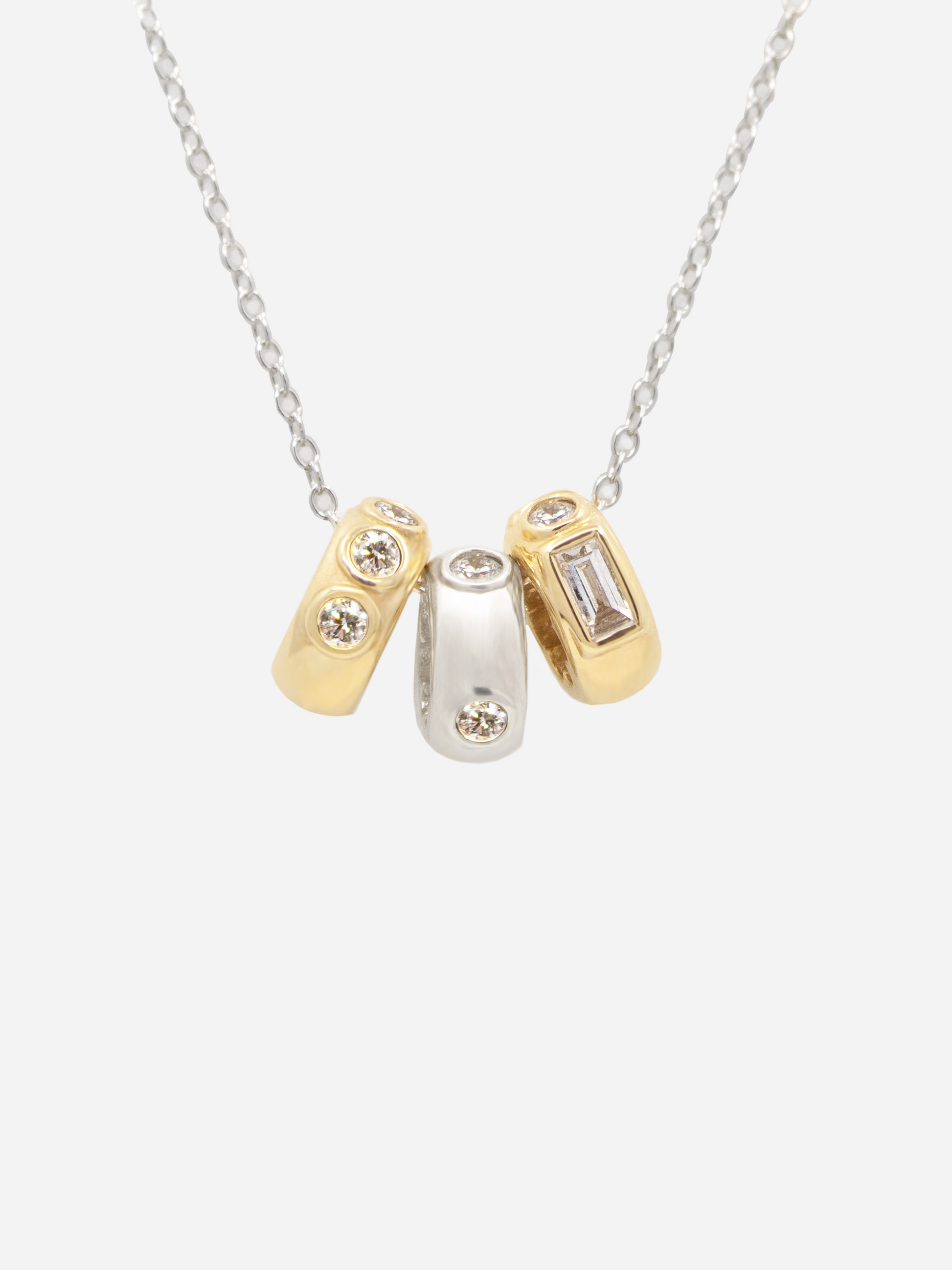 Morse Code Diamond Letter Charm