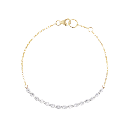 Floating Diamond Petite Tennis Bracelet