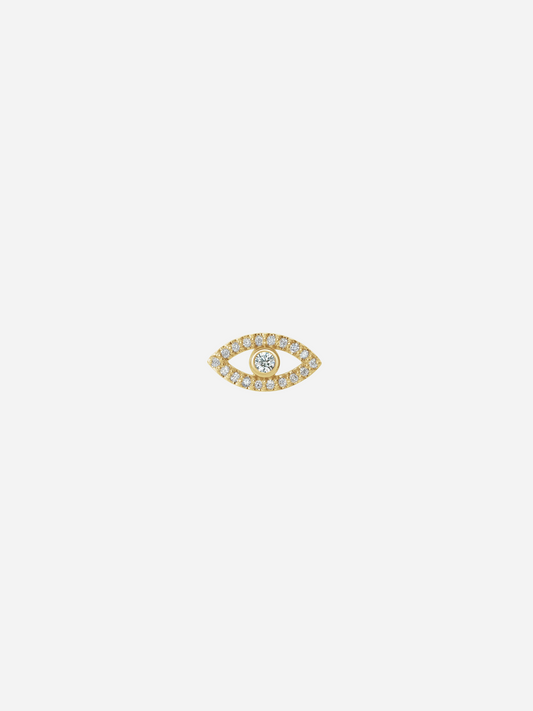 Pavé Diamond Evil Eye | Flat Back