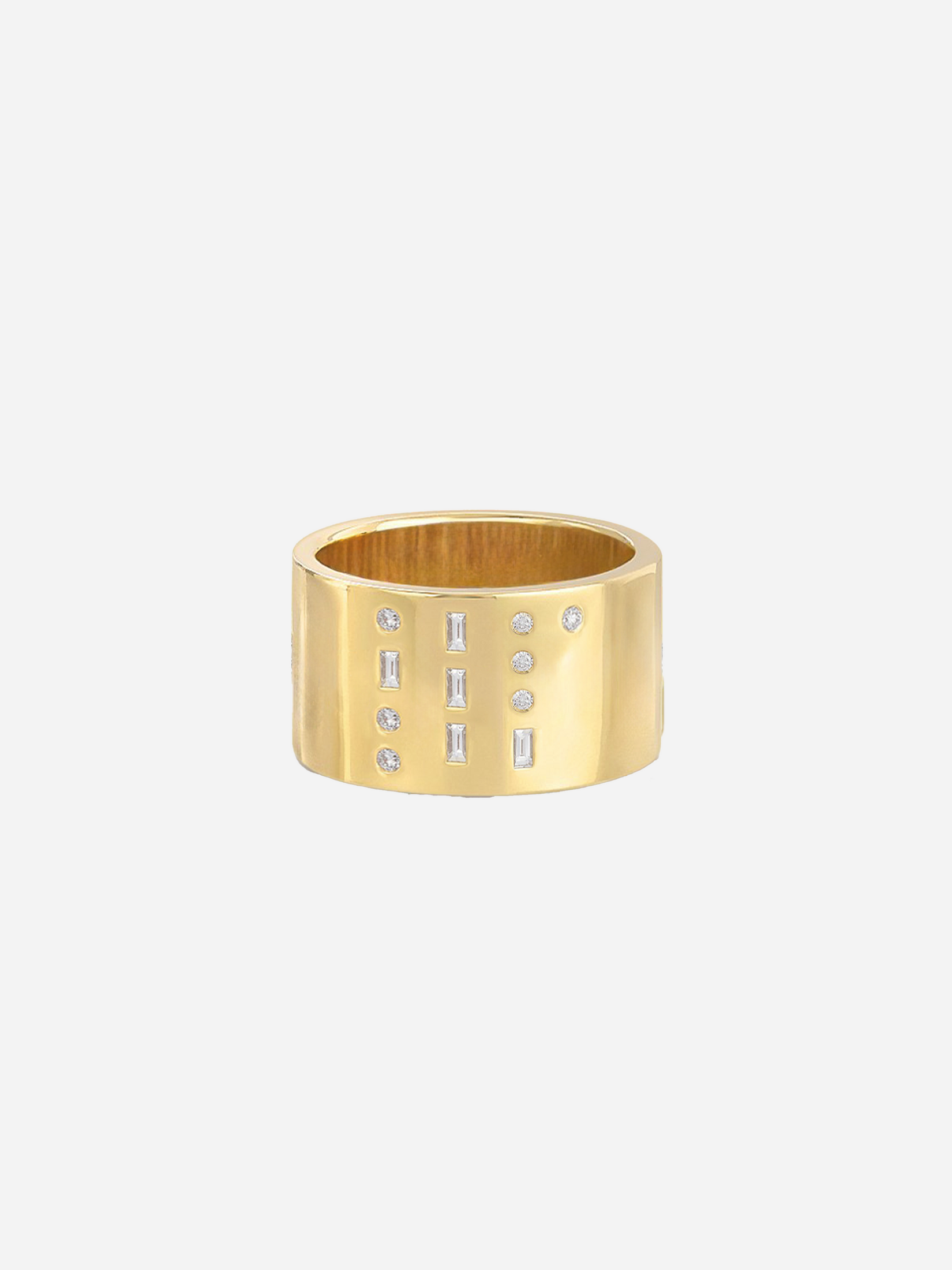 14k Morse Code Monogram Diamond Ring | Twentyfour Fine Jewelry – Twenty ...