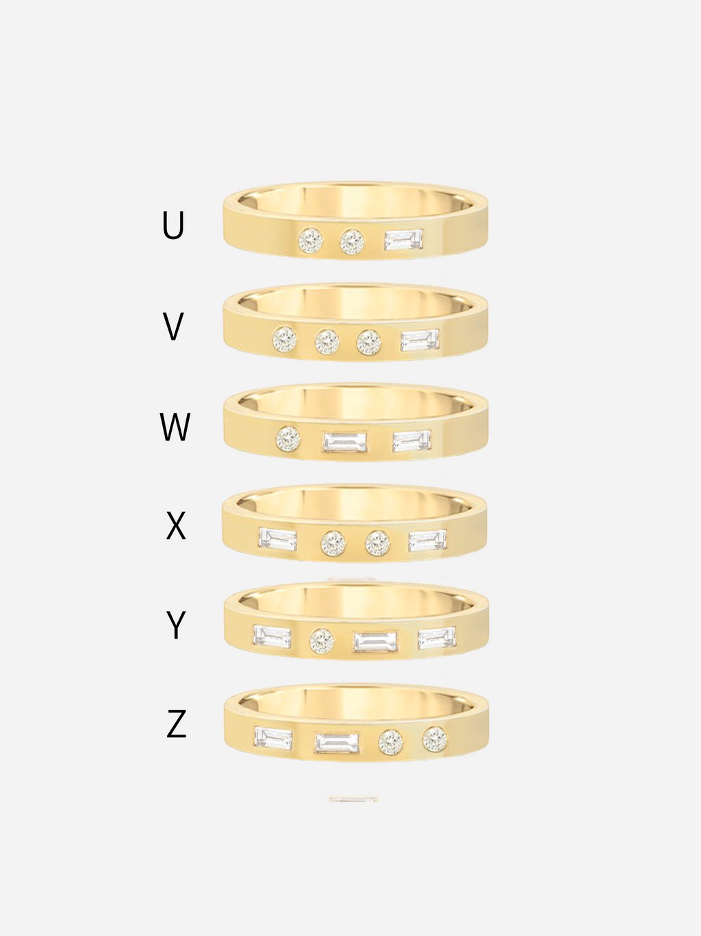 Morse Code Single Letter Ring