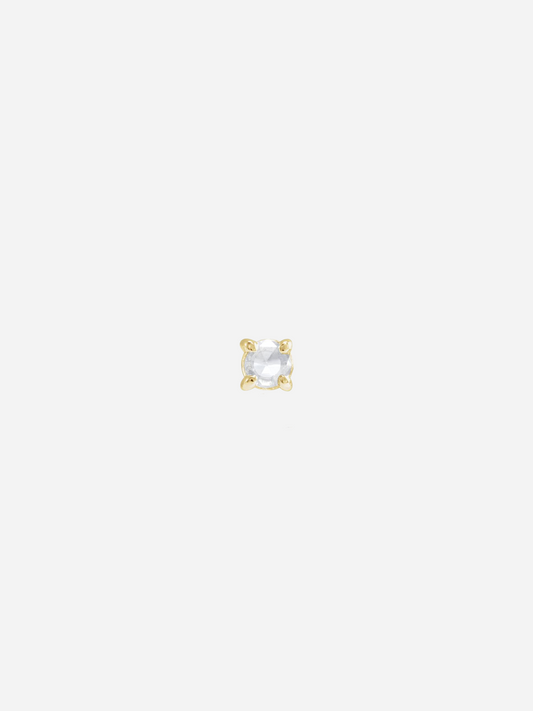 Medium Rose Cut Diamond | Flat Back