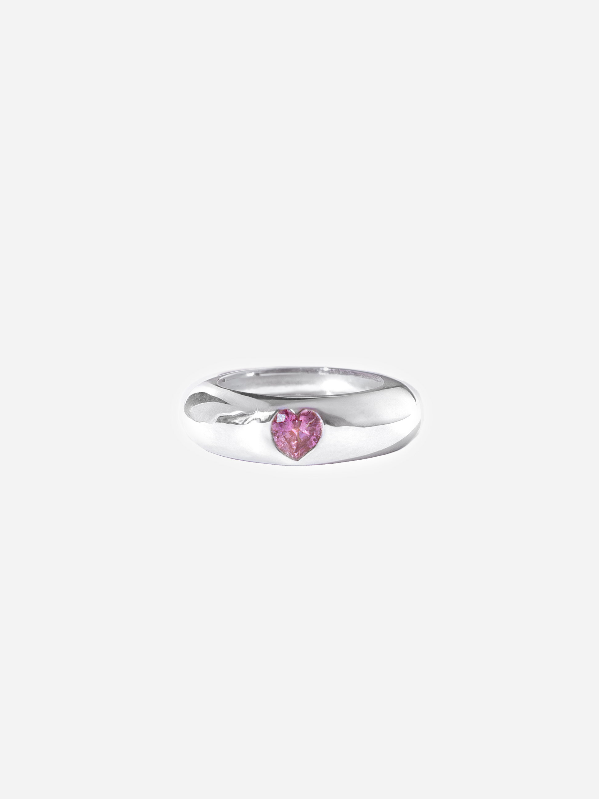Donut Ring | Pink Sapphire Heart