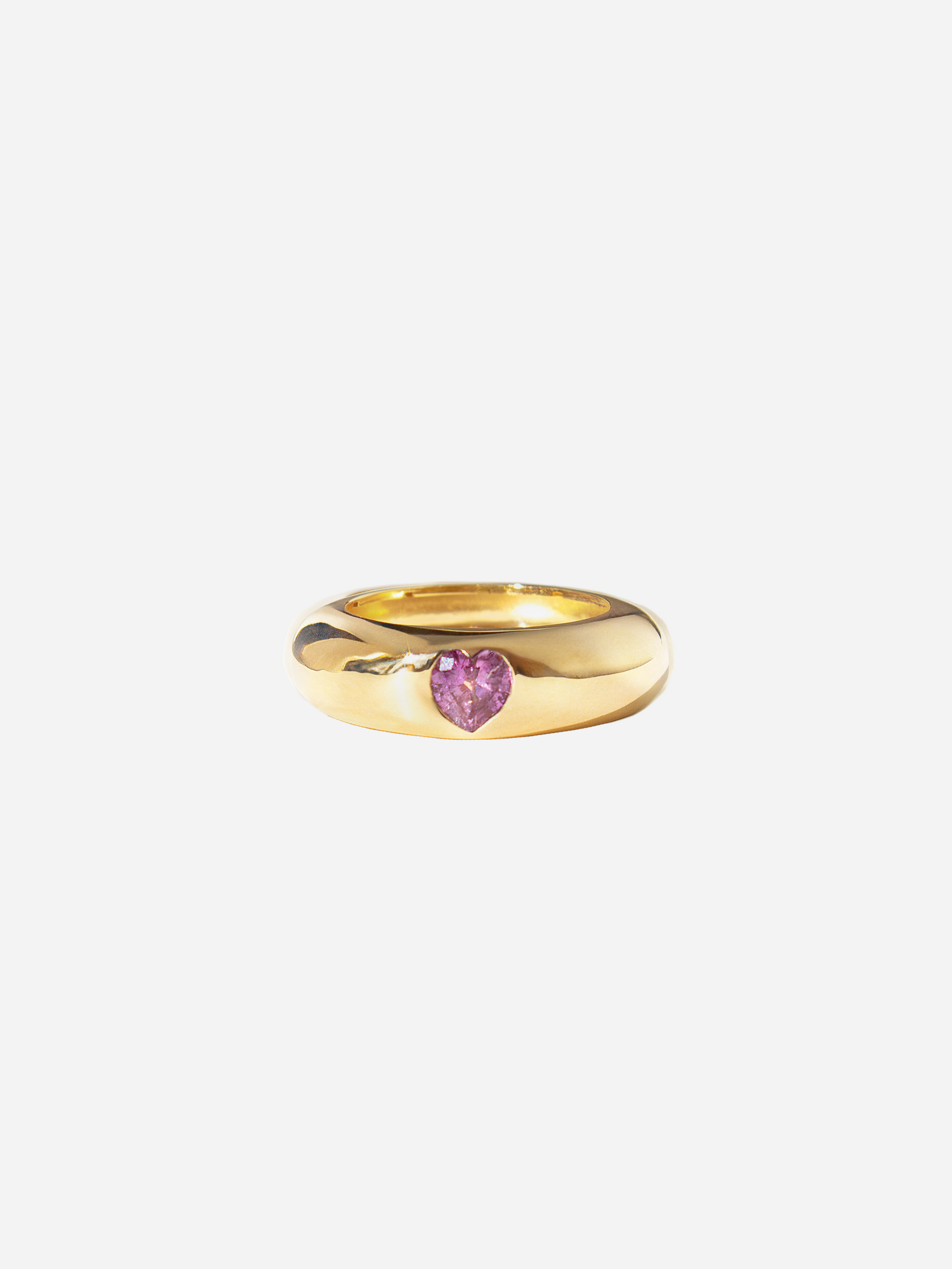 Donut Ring | Pink Sapphire Heart