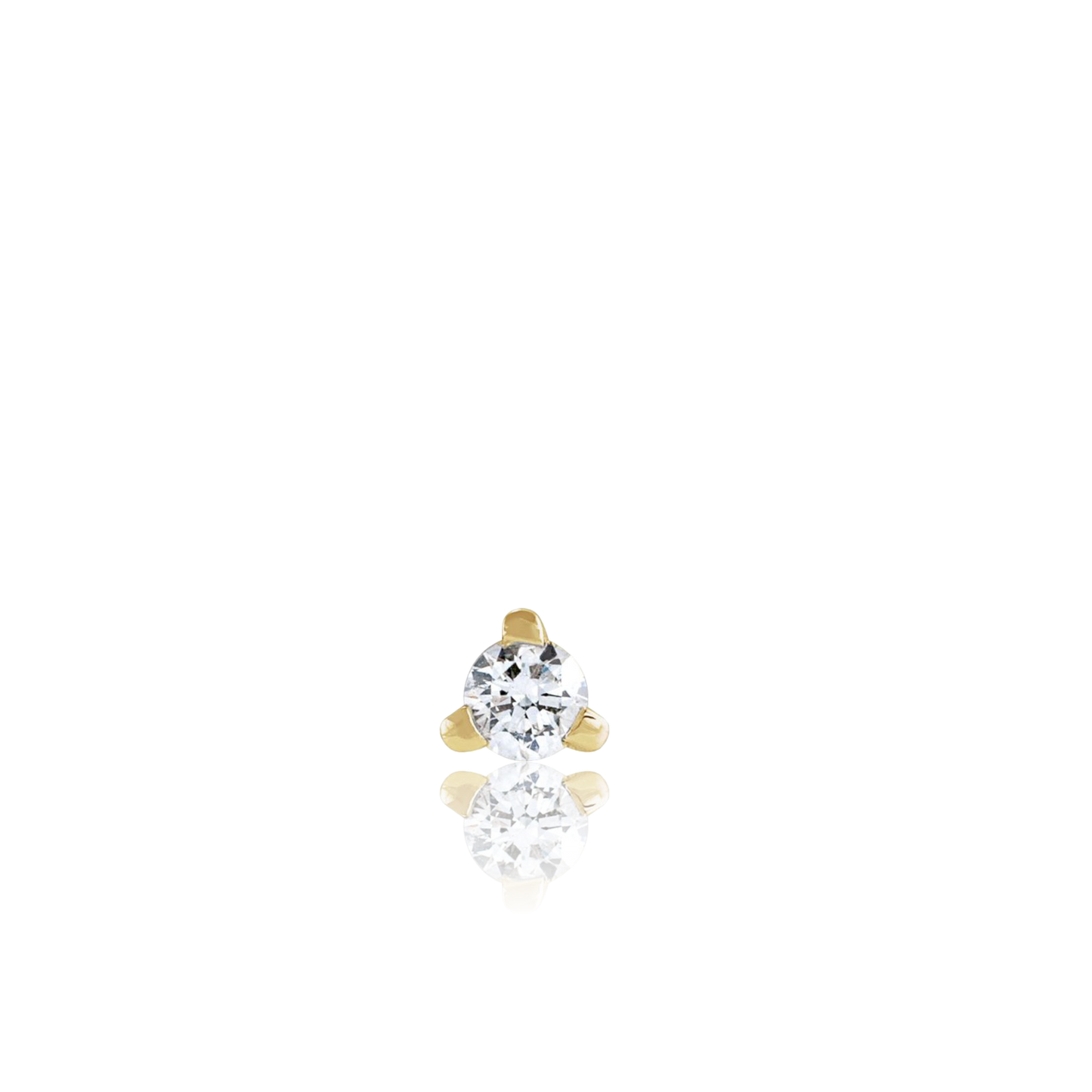 Small Diamond Stud - Flat Back