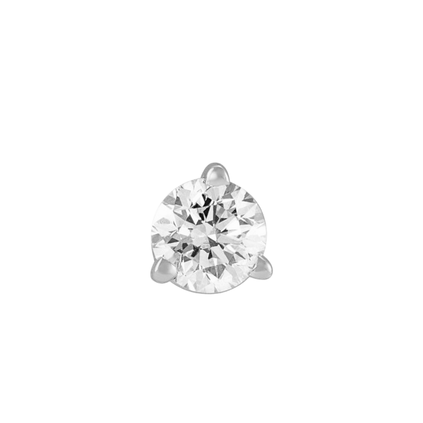 Large Diamond Stud - Flat Back