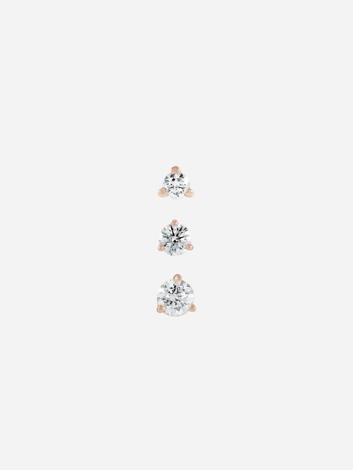 Round Diamond Trio | Flat Back