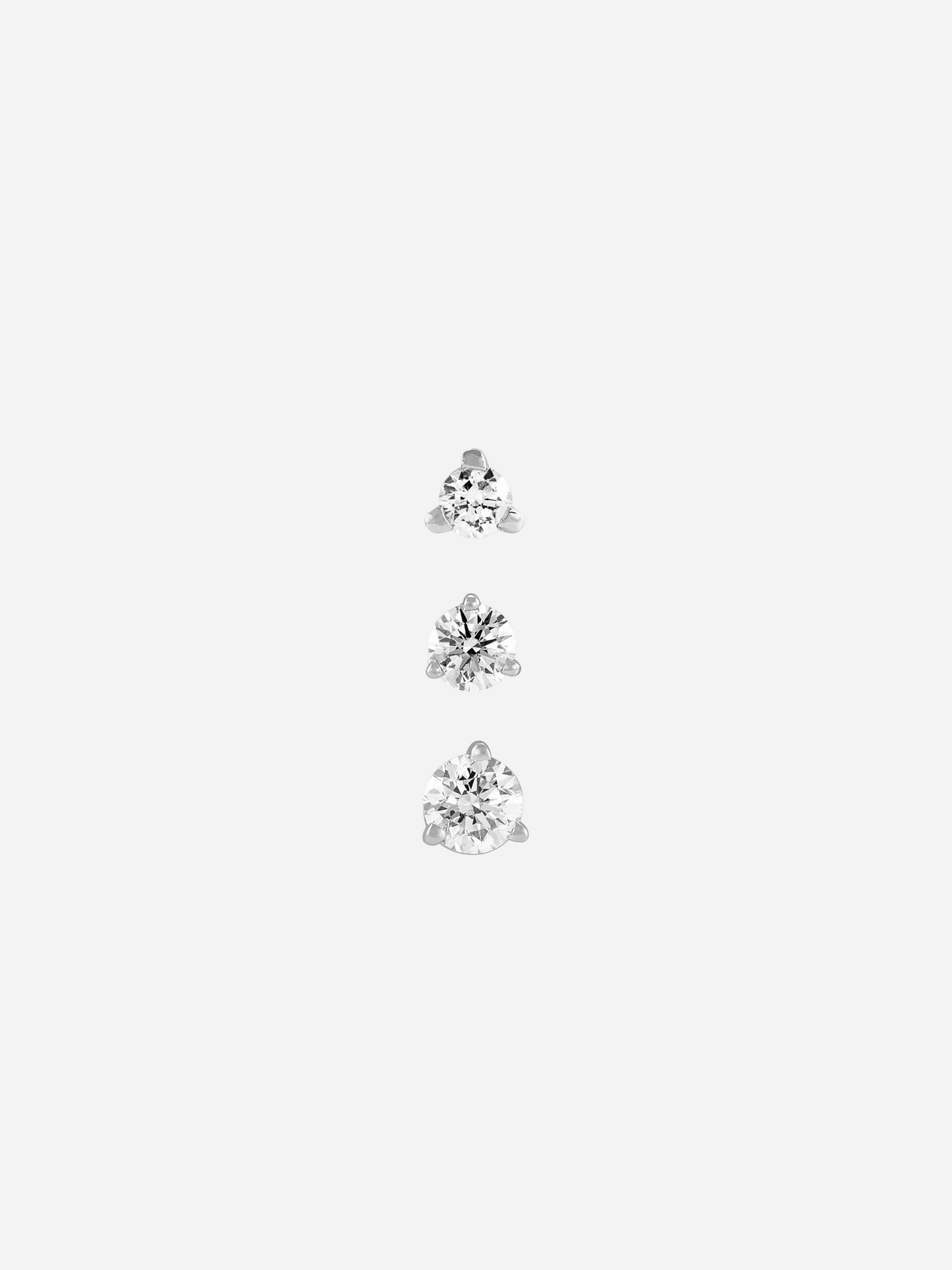 Round Diamond Trio | Flat Back
