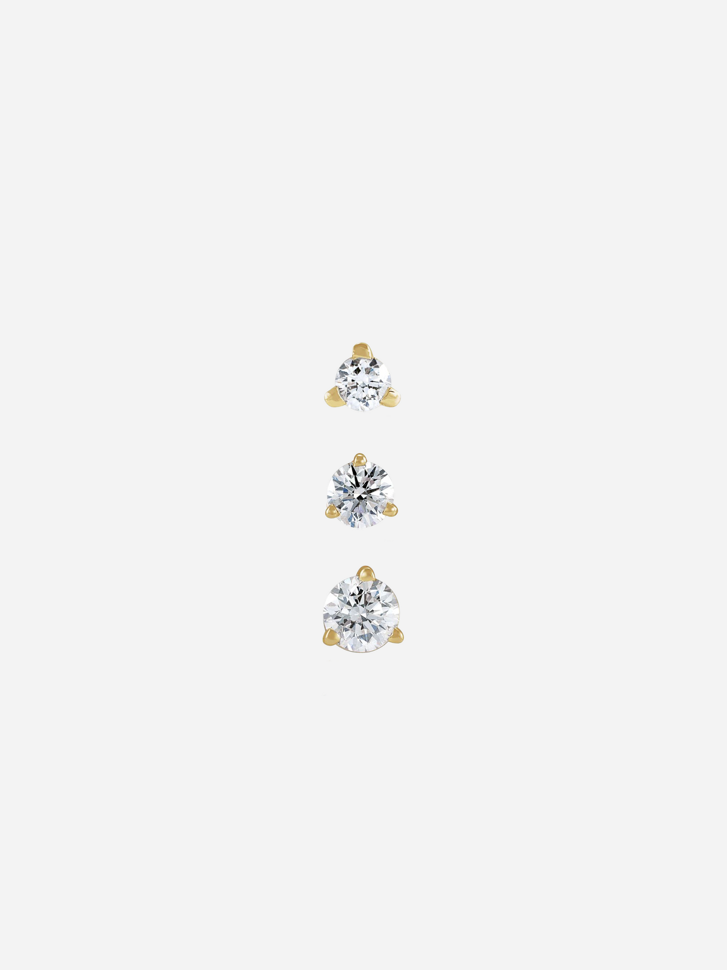 Round Diamond Trio | Flat Back
