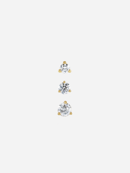 Round Diamond Trio | Flat Back