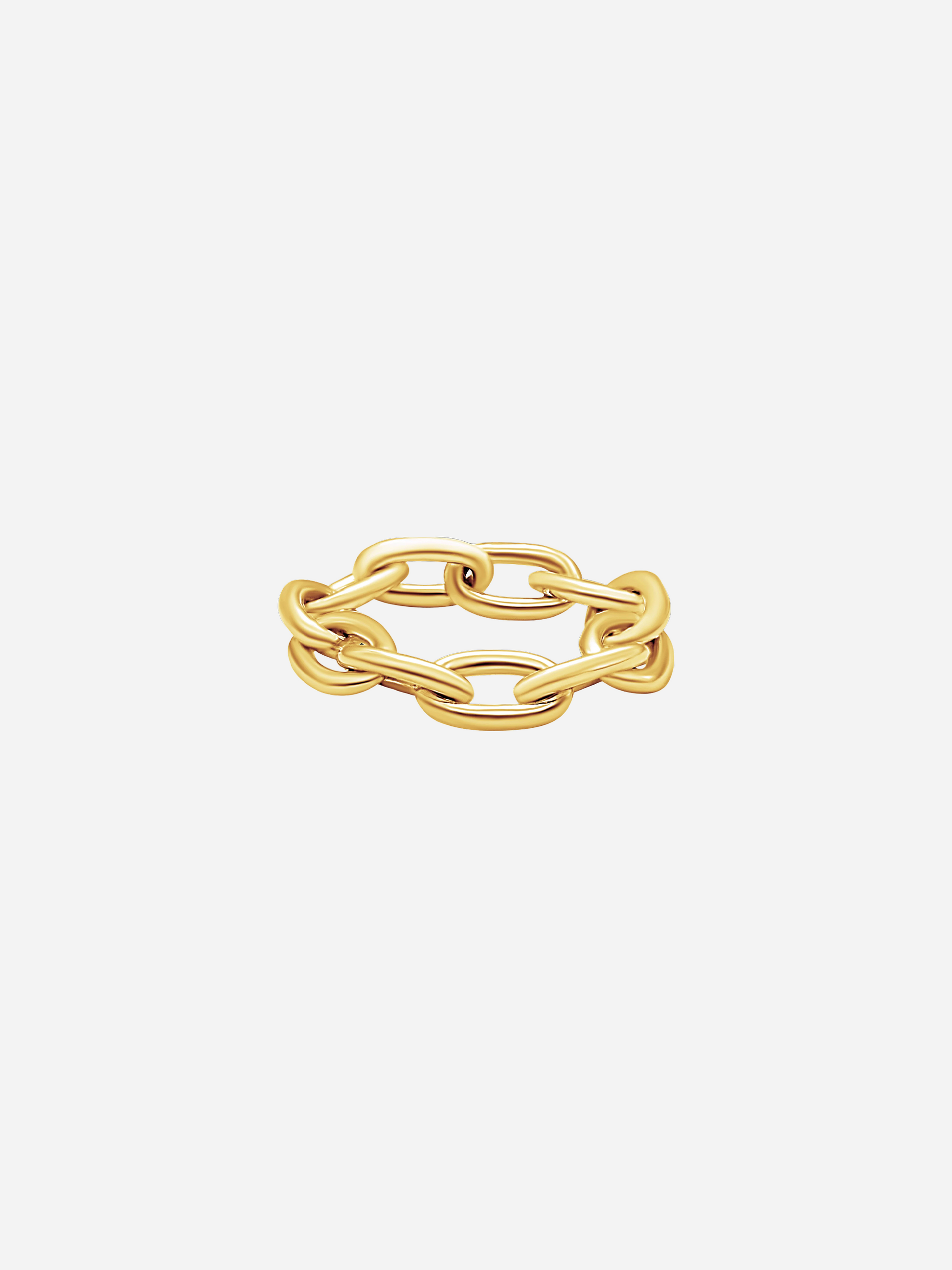 Thick Cable Chain Ring