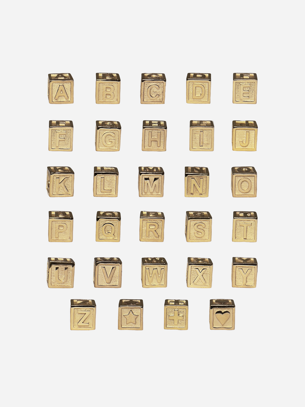 Initial Letter Block Necklace