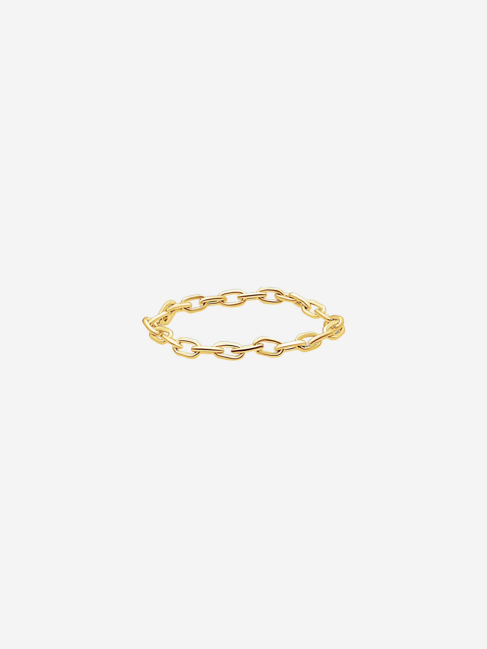 Thin Cable Chain Ring