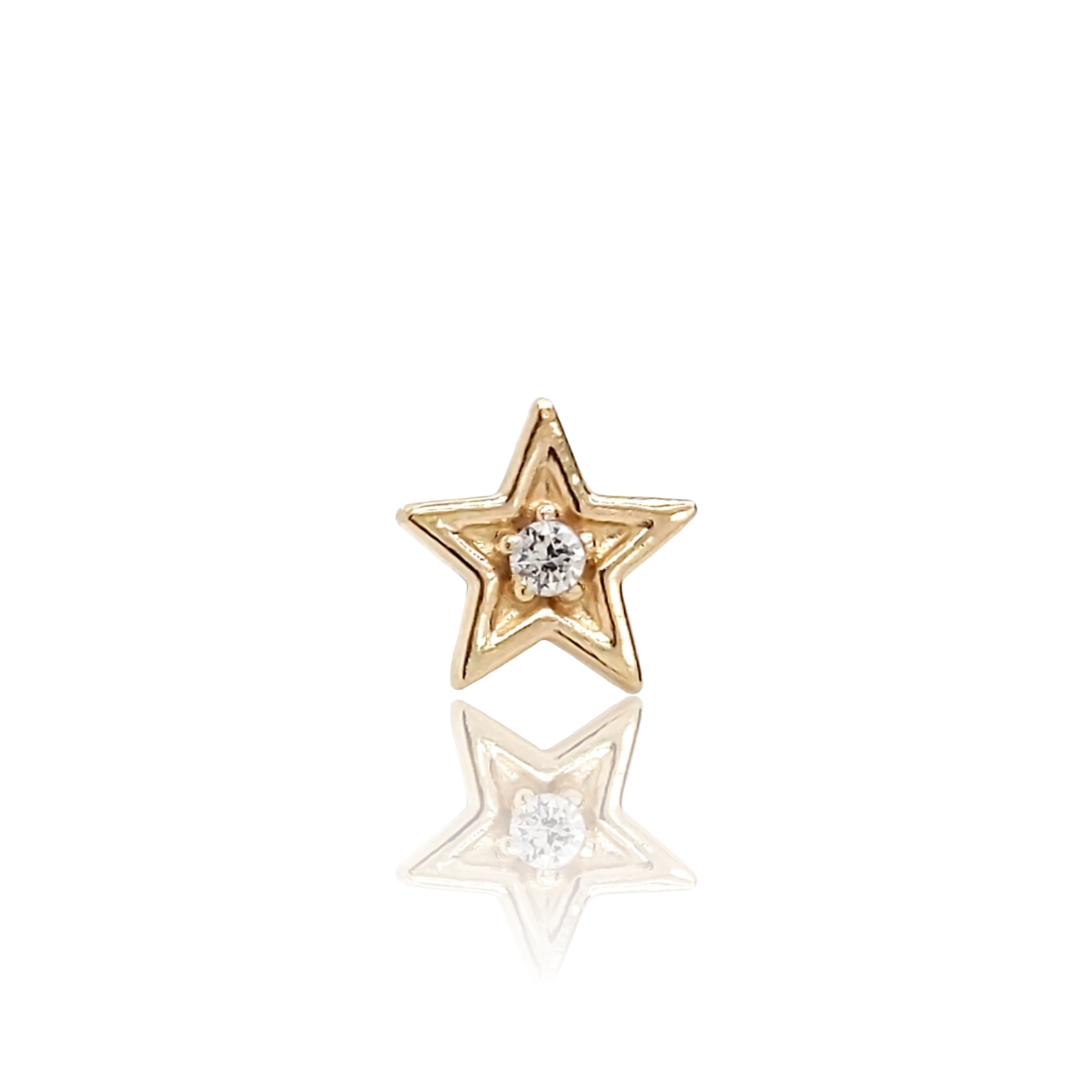 Diamond Star Stud - Flat Back