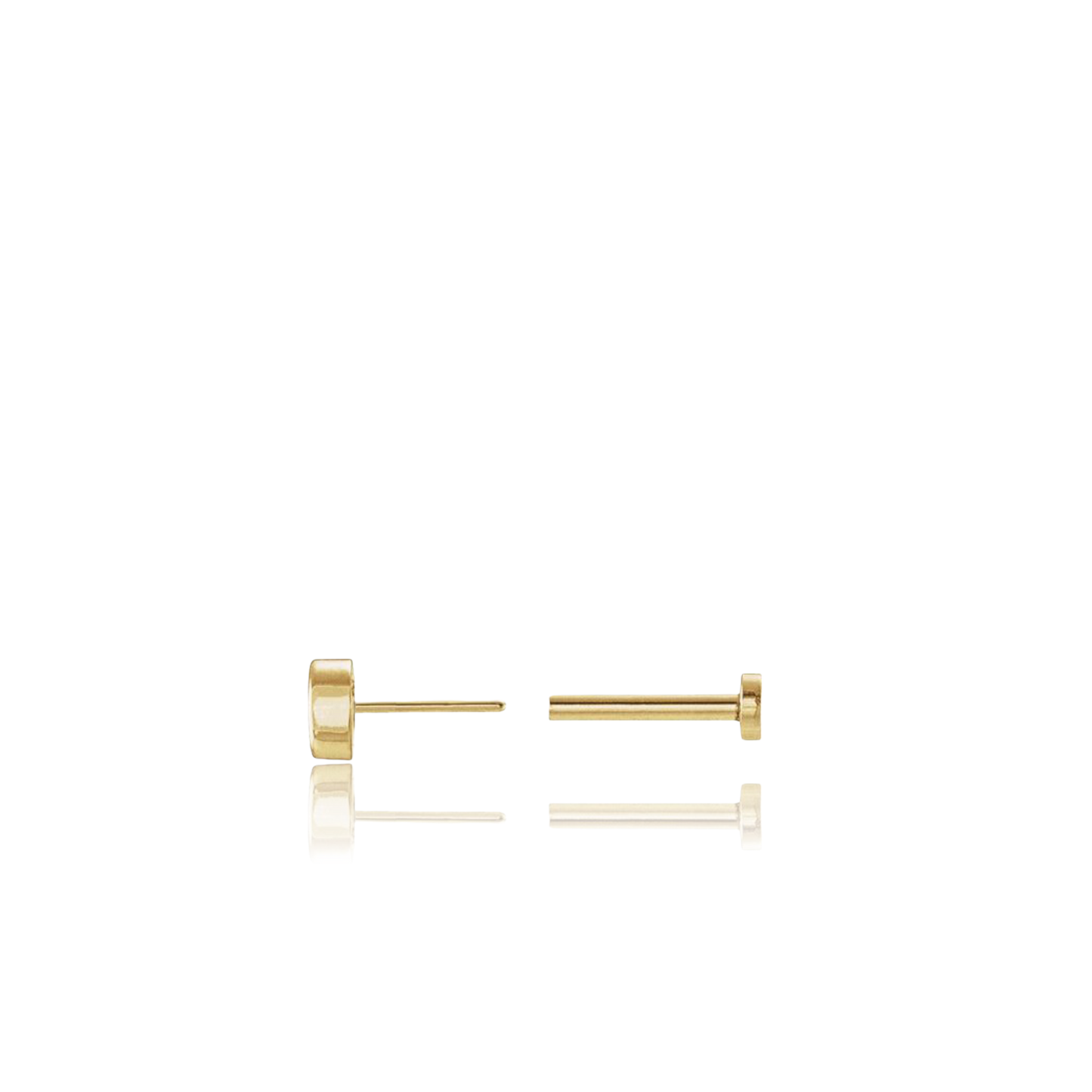 3 Leaf Flat Stud - Flat Back