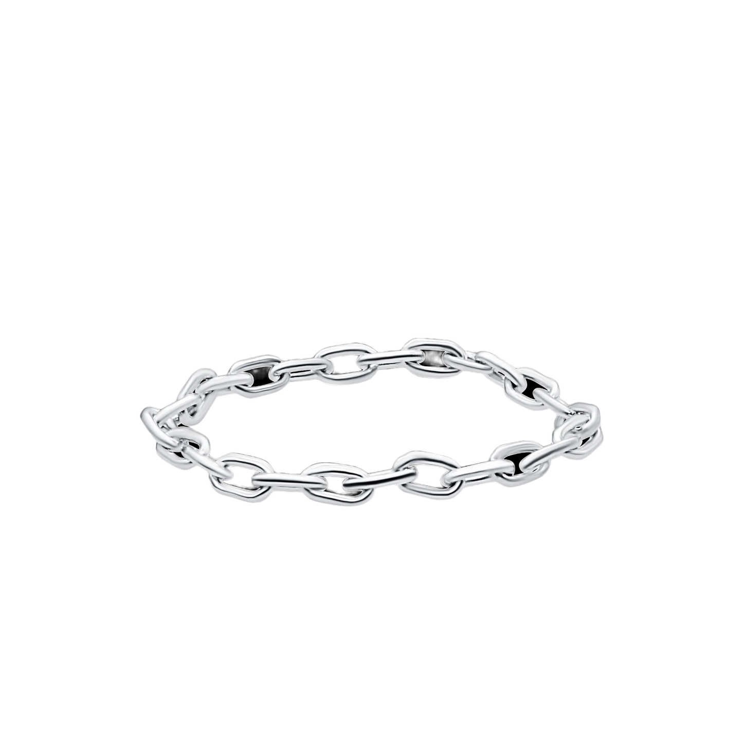 Thin Cable Chain Ring